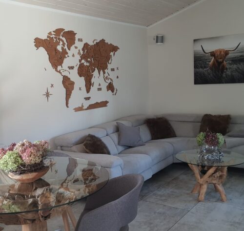 Drewniana Mapa Świata 3D 'Dąb' photo review