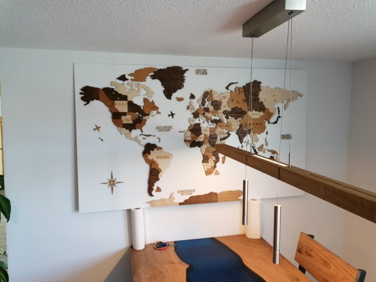 Drewniana Mapa Świata 3D 'Multikolor' photo review